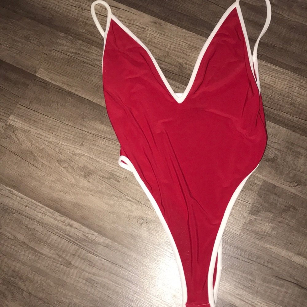 Red body suit